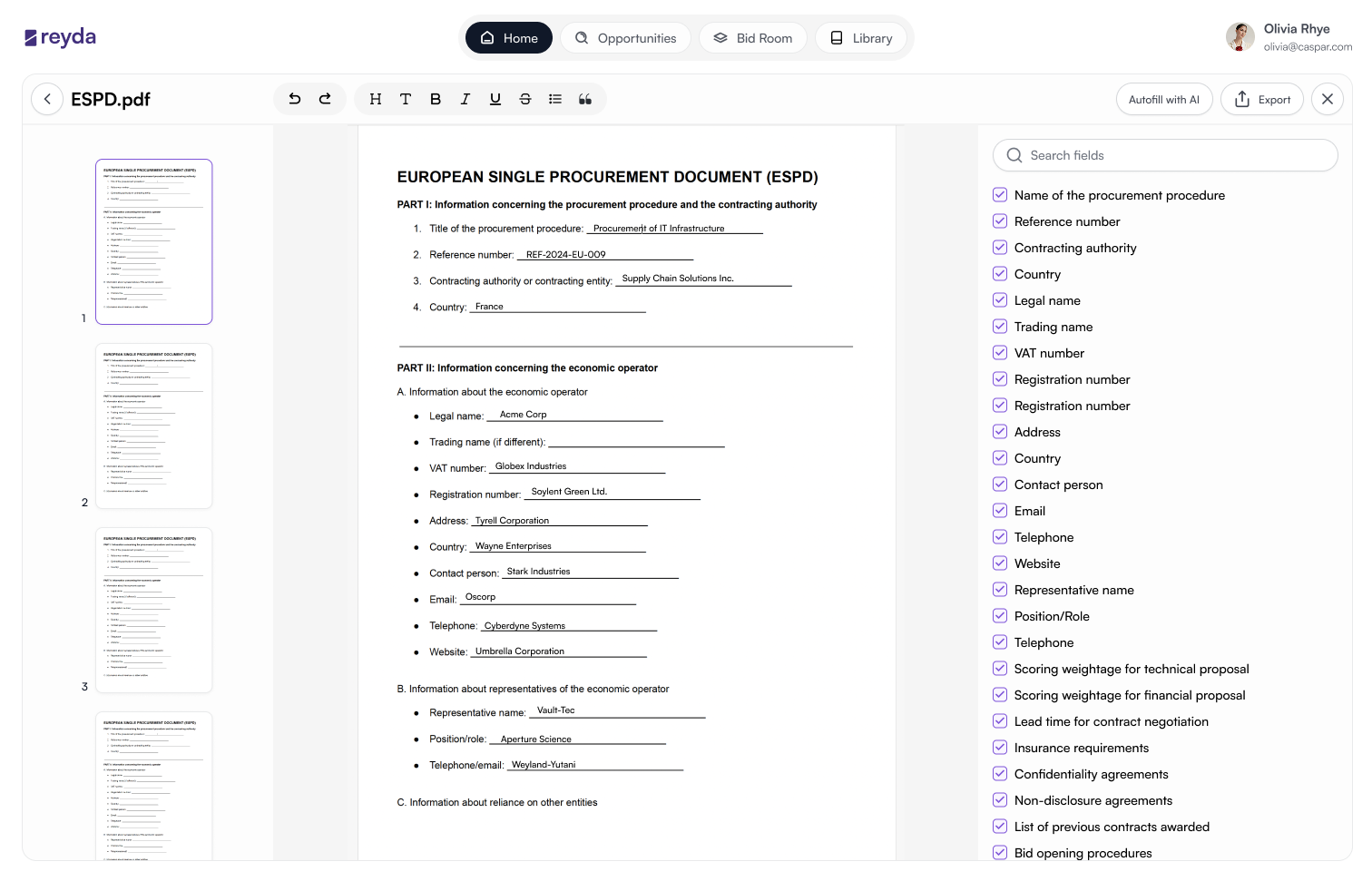 Form fill